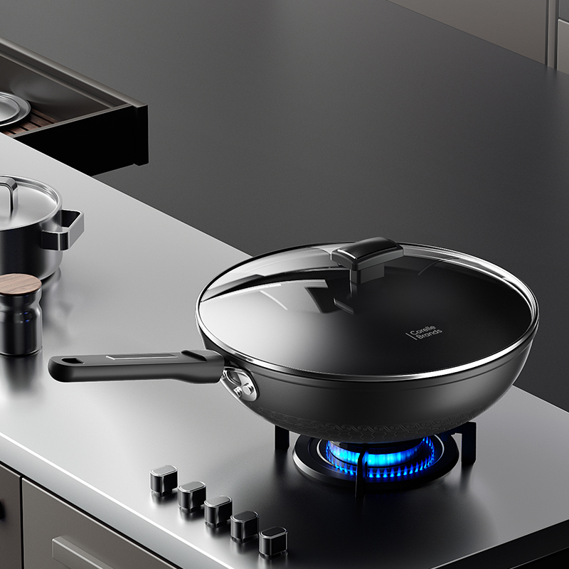 Corelle Brands零涂层精铁炒锅 CB-JSG04-SL/KZ(NM)高清大图