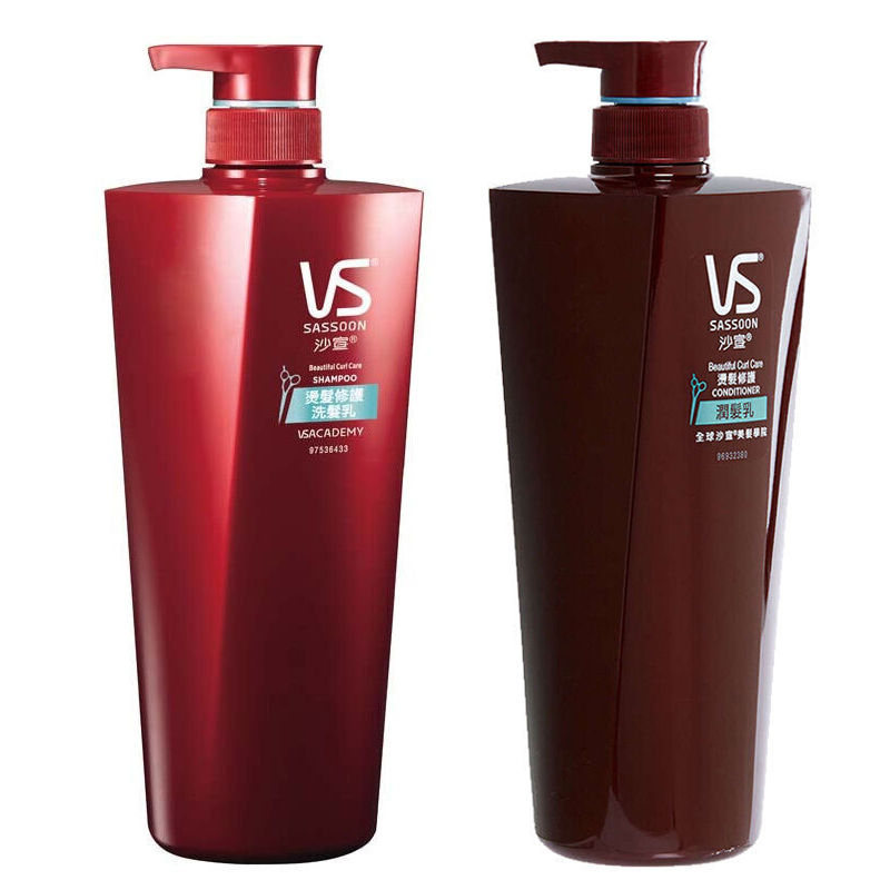VS沙宣 港版洗护套装 烫染洗发水750ml+烫染护发素750ml) 女丰盈秀发 修护损伤 香港直邮