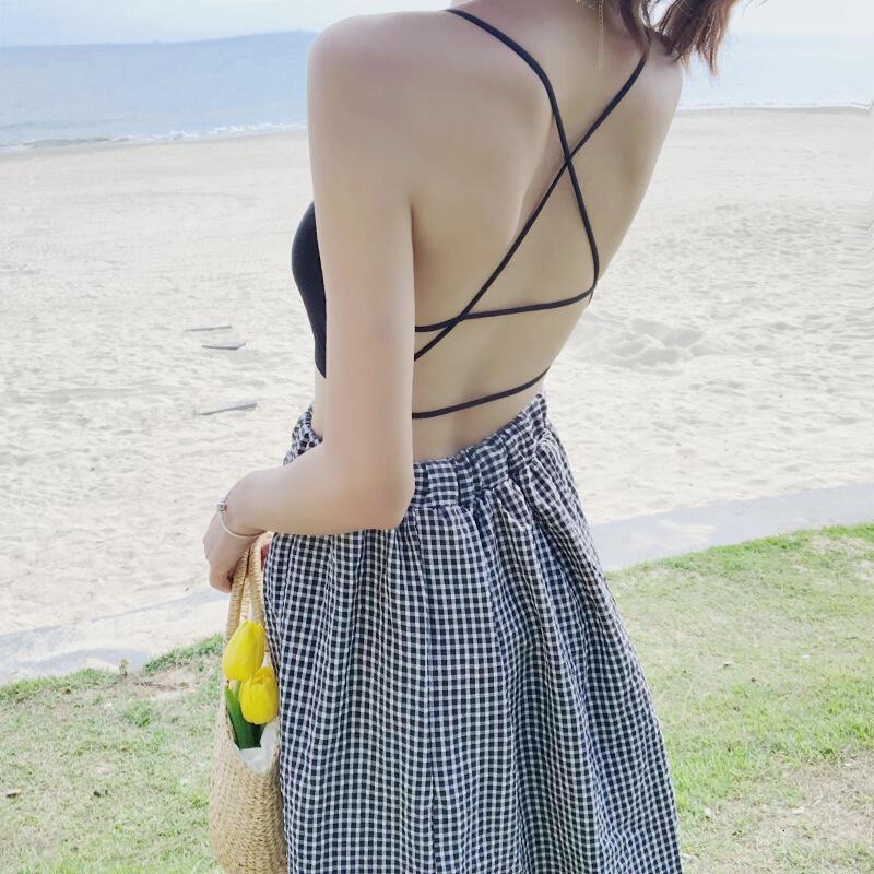 性感交叉裹胸打底带背心无钢圈文胸拢带胸垫抹胸内衣