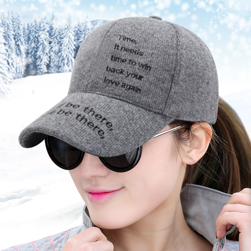 棒球帽韩版显脸小秋天帽子女冬网红款鸭舌时尚控瘦脸潮流鸭嘴韩国视频