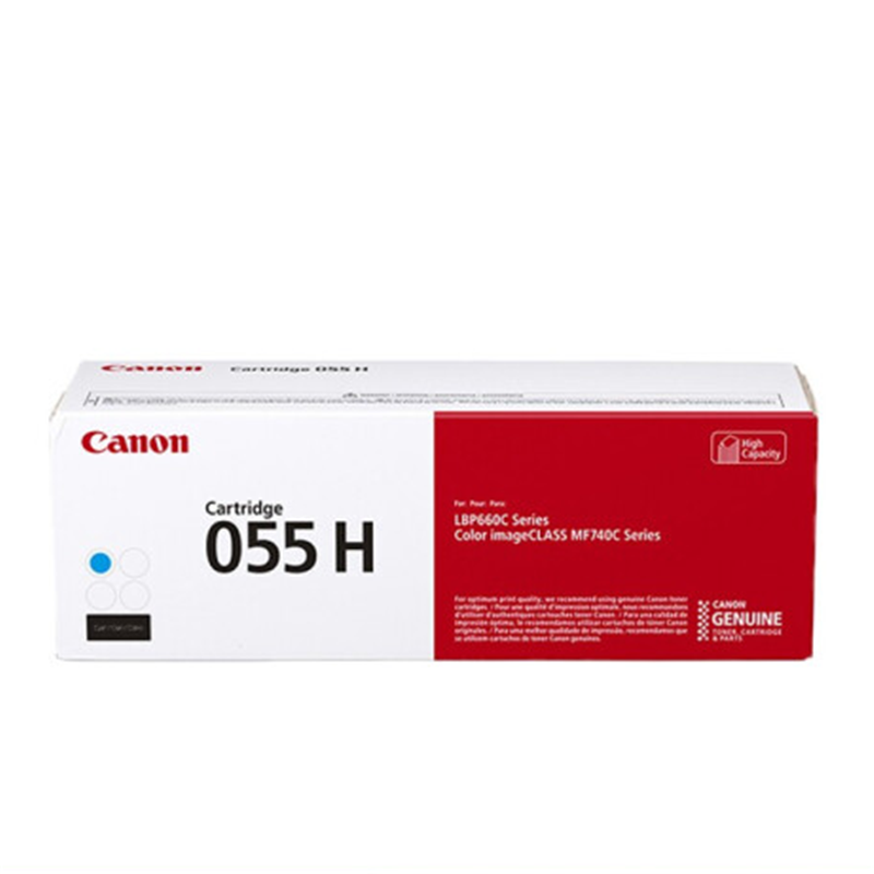 佳能(Canon) CRG055硒鼓（适用MF746Cx/742Cdw/LBP664Cx/663Cdw/663Cdn） 【CRG-055H青色/高容5900页】