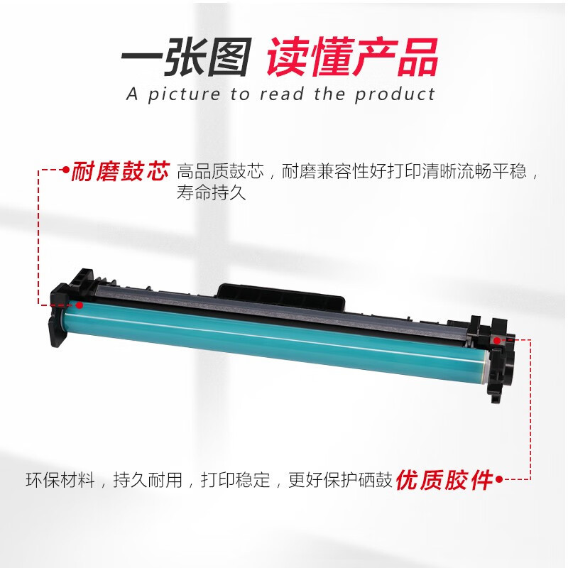 E代经典 e-CF219A 硒鼓标准版 12000页 1支高清大图