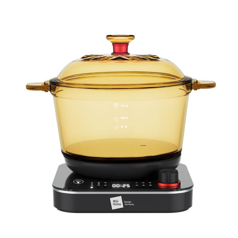 Miji Home Design Germany米技 多功能电煮玻璃锅电热火锅分体式 ECE-GS22