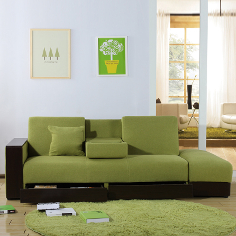 乳胶沙发小户型折叠两用可变床单人储物客厅经济型省空间北欧简约定制