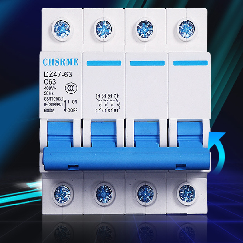 空气开关 德力西HDBE-63C型(4P 25A)