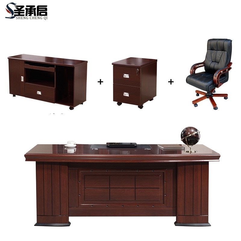 圣承启 经理桌 2m带椅张