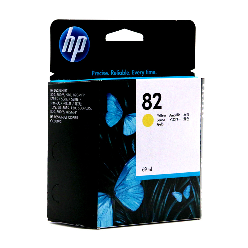 惠普(HP) C4913A 原装耗材 82号黄色墨盒