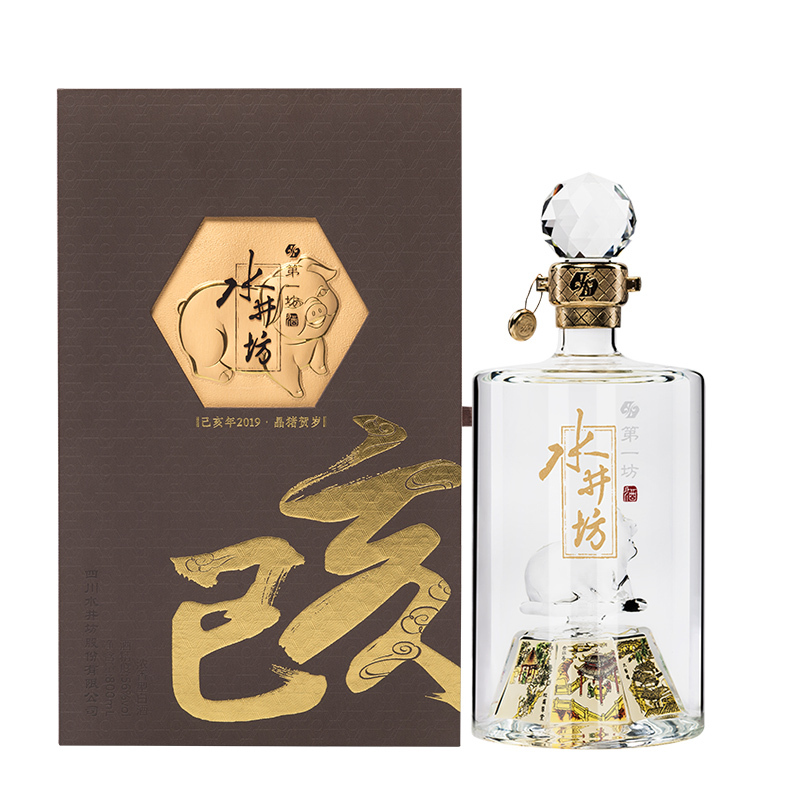 水井坊·晶猪贺岁2019年 54度 浓香型白酒 800mL