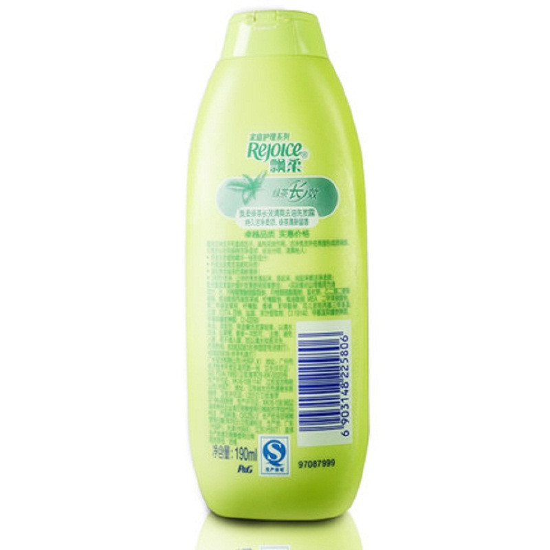 飘柔 家庭护理 绿茶长效 清爽去油 洗发露 190ml (单位:瓶)