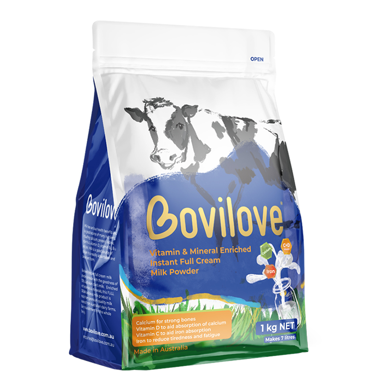 澳洲发/3袋装-Bovilove贝爱嘉进口全脂成人奶粉1kg/袋装 澳洲进口多维高钙儿童学生青少年男女牛奶粉高清大图