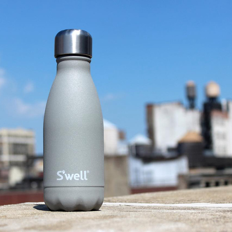 美国S’well 保温杯 TWB-SMO06 260ml岩石系列烟灰水晶不锈钢保温保冷杯男女便携式情侣杯