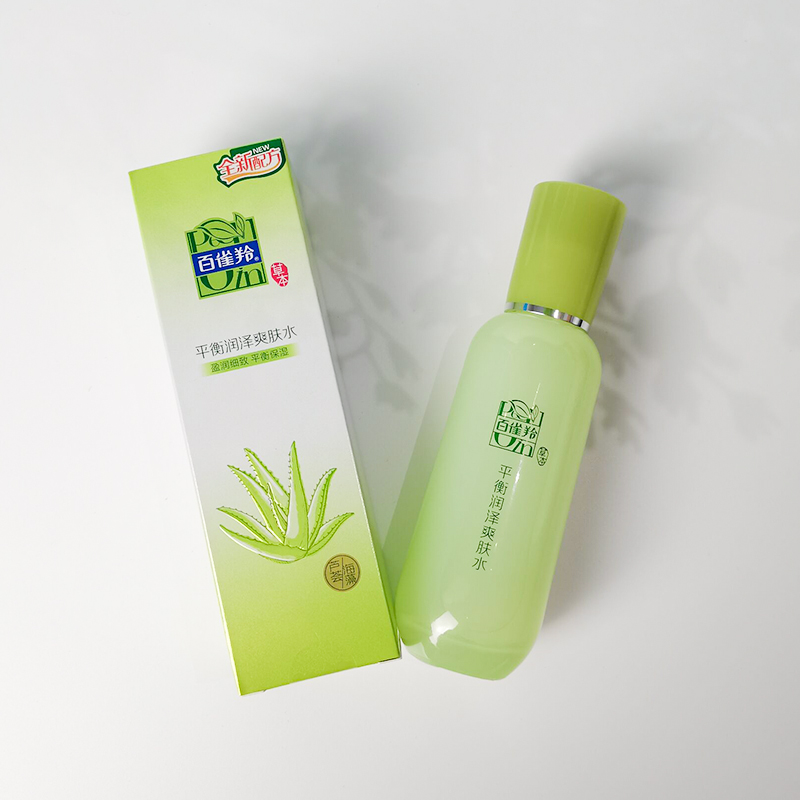百雀羚草本精粹平衡润泽爽肤水女补水保湿平衡水油100ml*1瓶高清大图