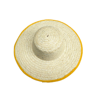暖居顺 环保麦秆包边草帽 45cm 顶