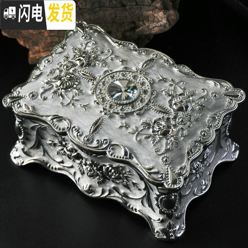 三维工匠彩绘潘若拉复古欧式韩国公主首饰盒饰品收纳盒珠宝戒指盒高清大图