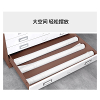 星岛钢制底图柜图纸柜1号0号工程图纸柜大容量资料柜抽屉柜带锁菲林柜1号底图柜带轮