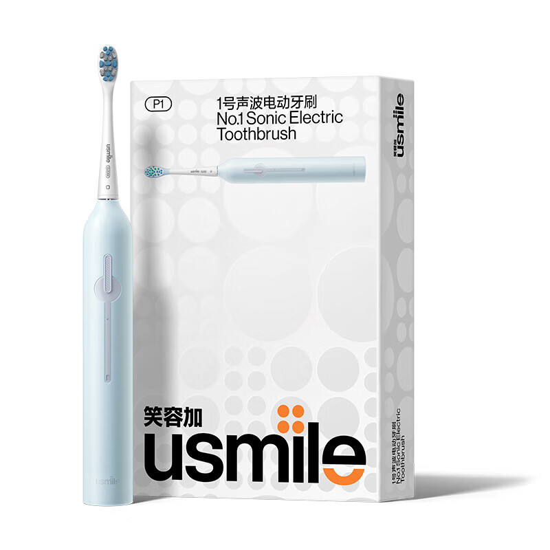 usmile笑容加电动牙刷 成人电动牙刷P1 精灵蓝
