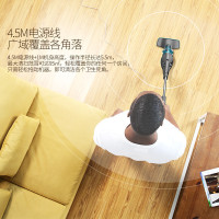 德尔玛(Deerma)吸尘器 DX920 机械式手持吸尘器家用 手持推杆两用 地毯式干式 尘杯集尘 无耗材扫地机