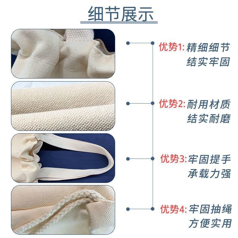 阿里款-藏青色 卡通可爱小怪兽饭盒袋饭袋便当包手提上班手提饭盒包日式大容量