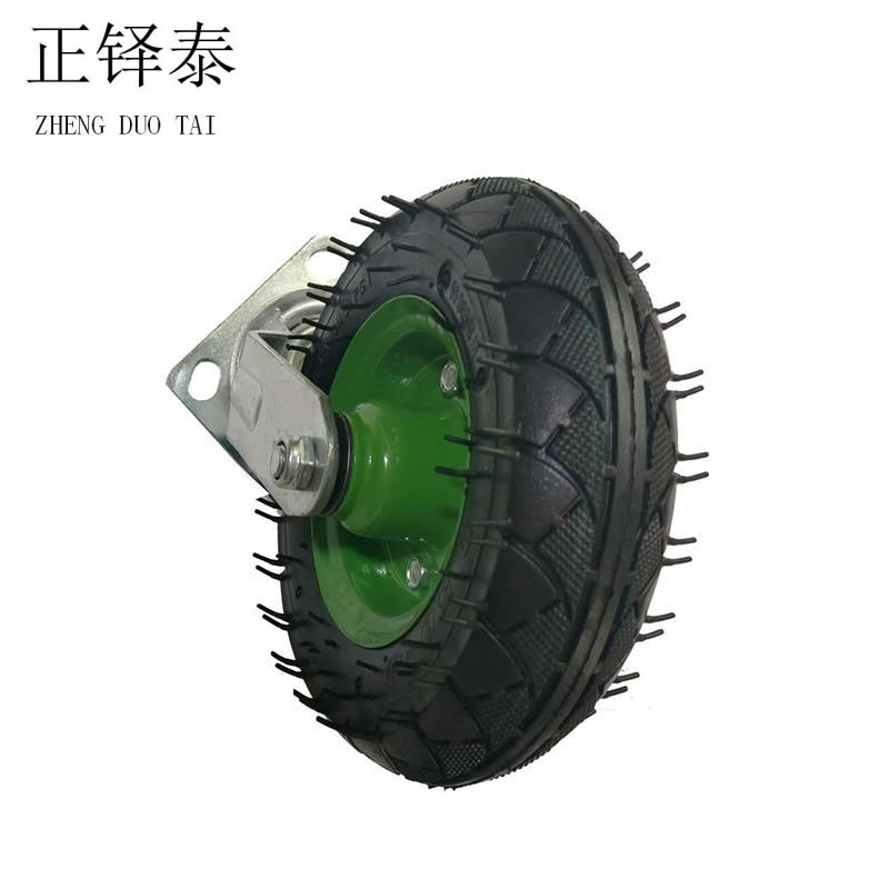 正铎泰 加厚橡胶静音充气万向轮250-4型 8寸/个高清大图