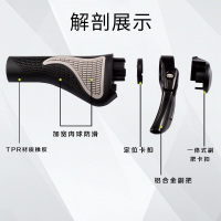自行车把套山地车骑行副把配件铝合金羊角牛角防滑手把套单车装备山地自行车单车零件配件骑行装备变速车