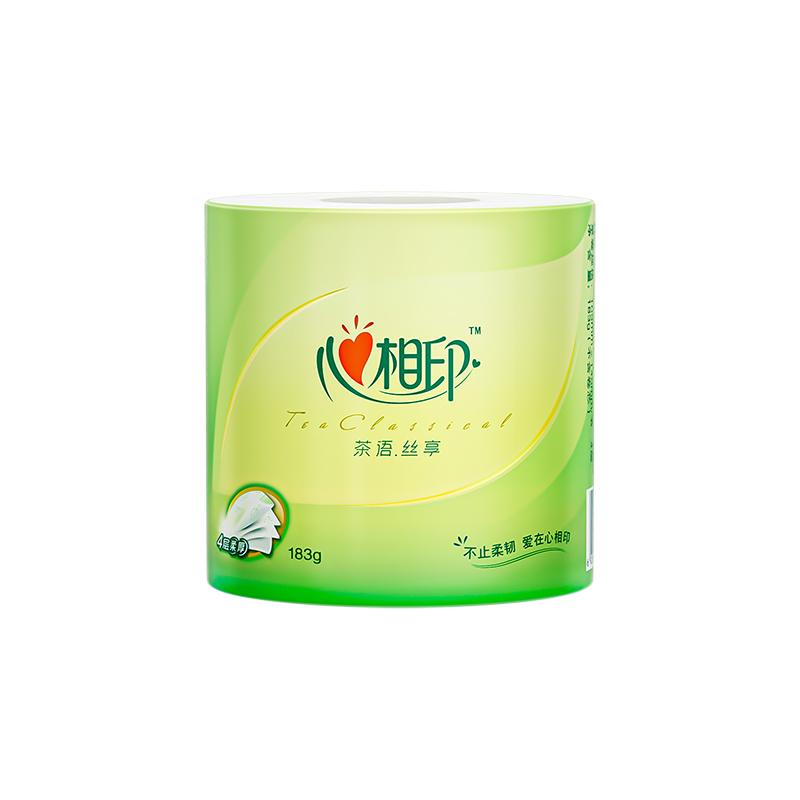 心相印 BT2010(提装)心相印茶语丝享183克10粒装四层茶叶压花卷筒卫生纸 生活用纸 ZXADA00942高清大图
