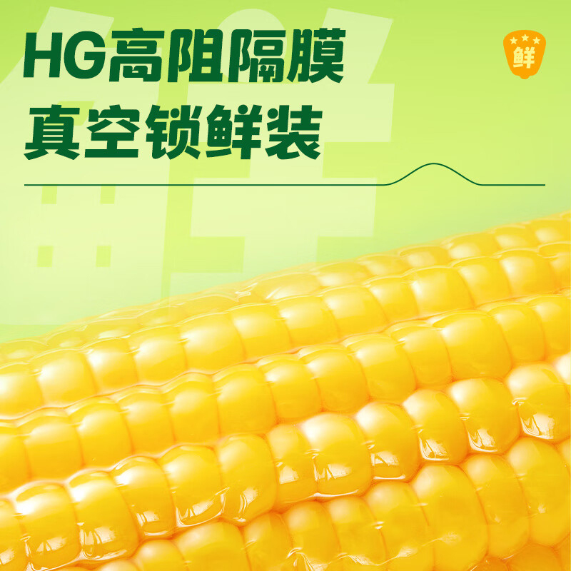 十月稻田玉米鲜食黄糯玉米东北黏甜玉米2.2kg