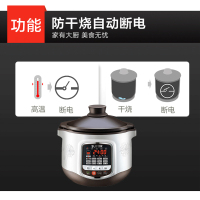 苏泊尔（SUPOR）电炖锅 家用多功能 电炖盅 煲汤锅 煮粥锅 4L大容量 耐高温中华炽陶内胆 DG40YC8-60