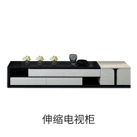 电视机柜茶几背景组合墙简约现代家具套装客厅北欧伸缩小户型地柜电视柜整装