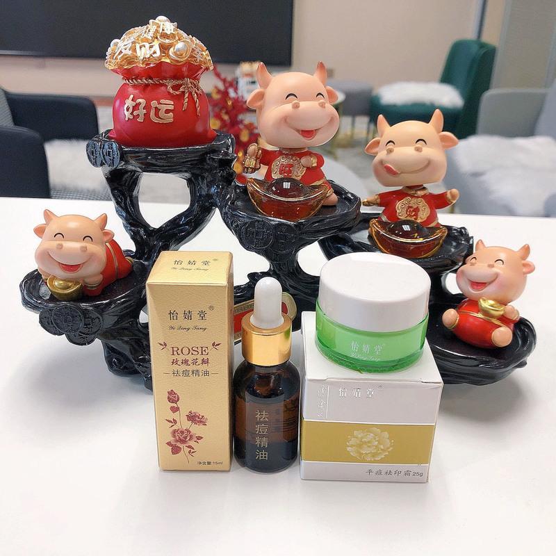 怡婧堂祛痘精油去痘精华液平痘去印霜祛痘霜淡化痘印修复男女学生1支