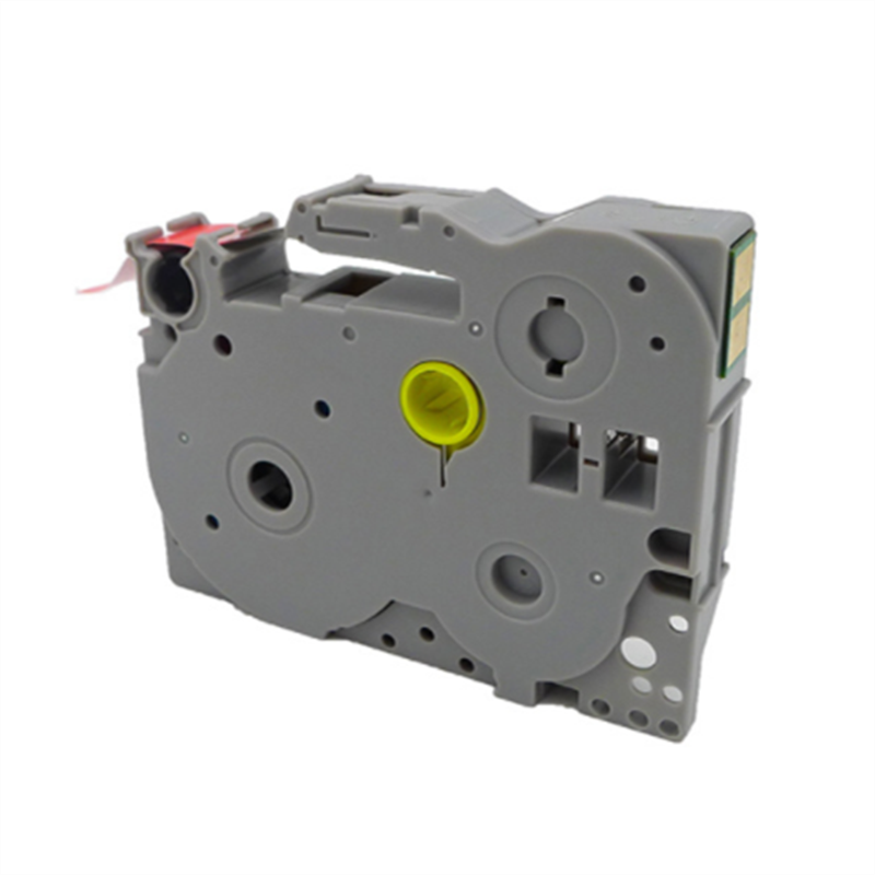 羚翎 LZe-455 适用兄弟标签机 24mm 标签机色带 红底白字高清大图