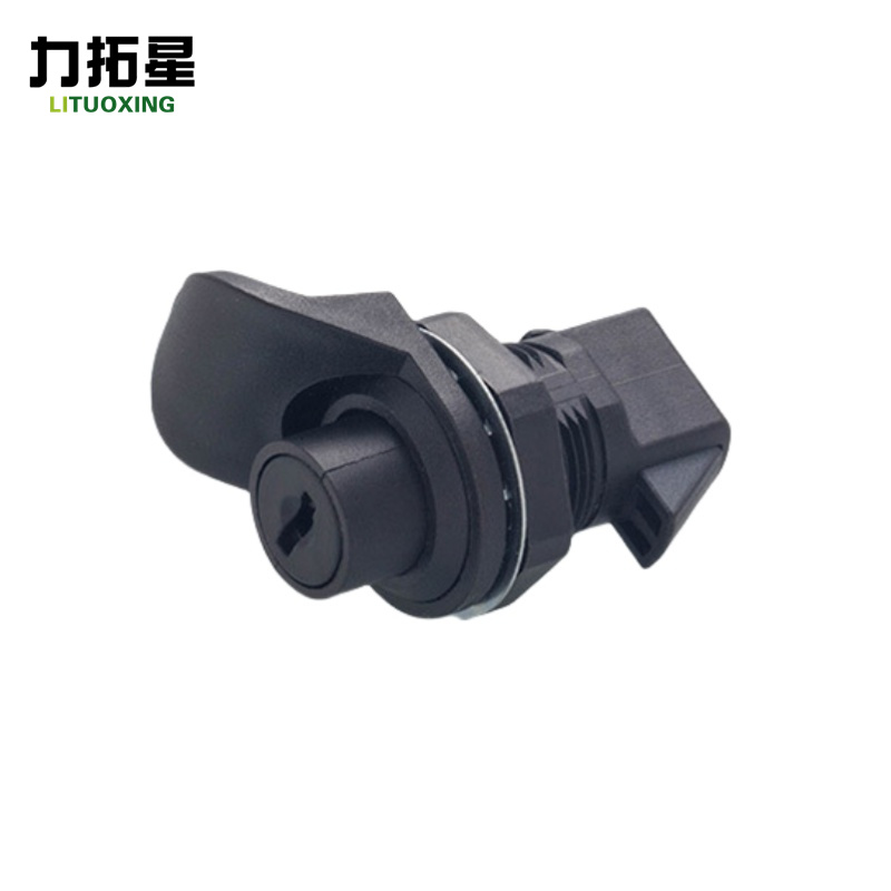 力拓星 柜门锁 塑料转舌锁 按钮锁 55mm 个高清大图