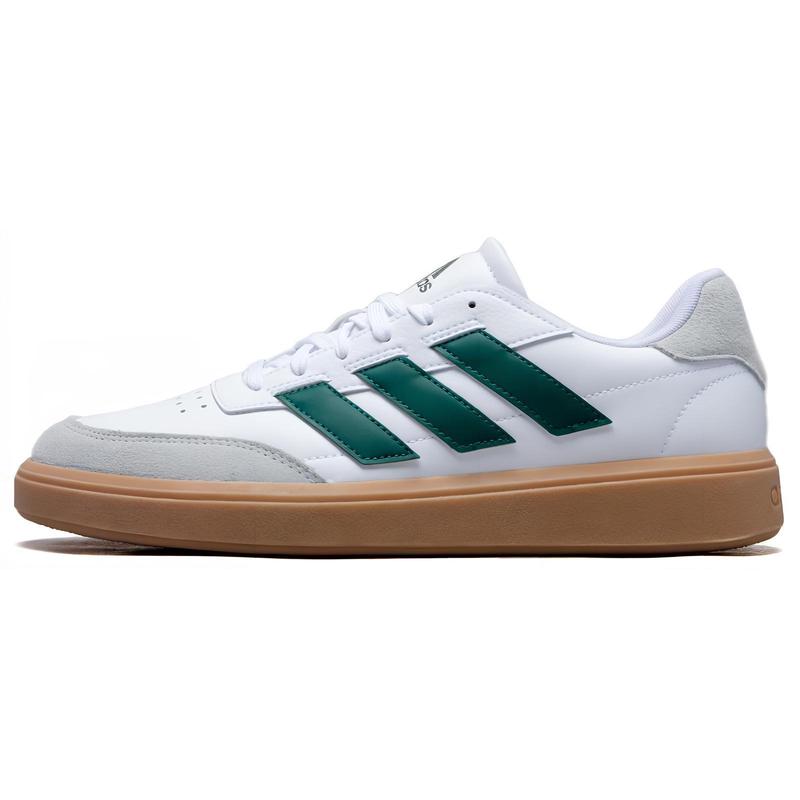 adidas 阿迪达斯 COURTBLOCK 减震防滑耐磨 低帮 网球鞋 综合训练鞋 男款 白绿 IF6505 白绿 42.5