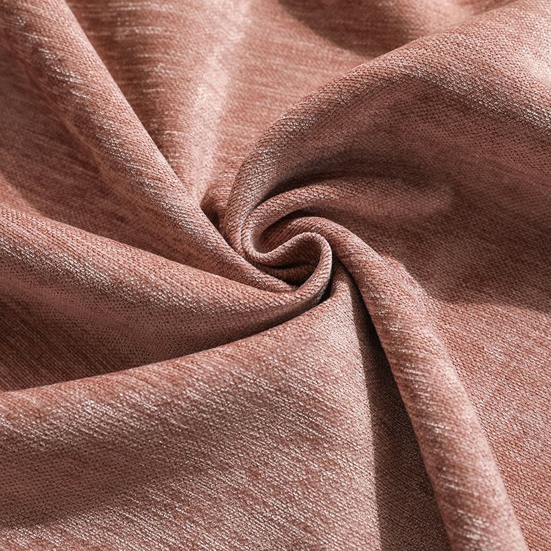 幸福派 遮光窗帘北欧简约现代轻奢挂钩窗帘打孔窗帘雪尼尔窗帘飘窗客厅帘子遮阳布拼色儿童房窗帘轻奢卧室挂钩纯色窗帘图片