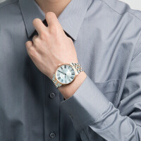 天梭(TISSOT)卡森臻我系列钢带机械男表T122.407.22.033.00
