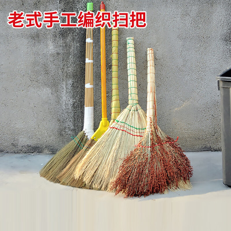 谋福 手工编织扫把 笤帚(秸秆凤尾SB-0265)*/个高清大图