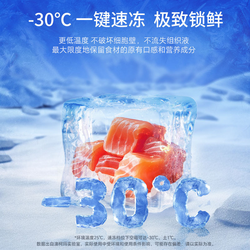 澳柯玛(AUCMA) 100升家用卧式冷柜冰柜小冰箱 阻霜减霜 合金内胆 无界天际线 BC/BD-100HSNE