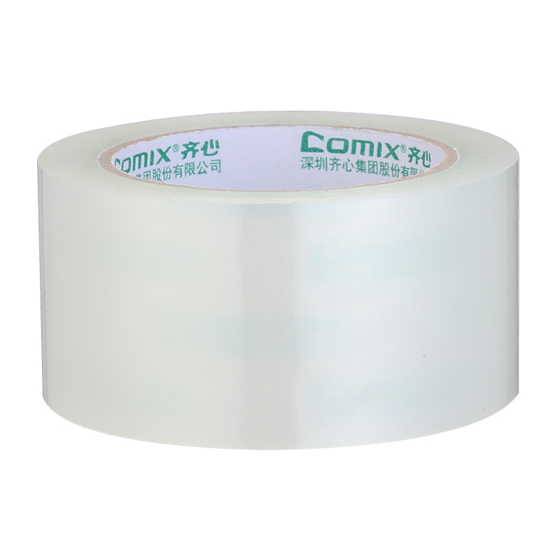 齐心 JP5510-6 普透封箱胶带55mm*100y 透明 6卷装
