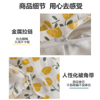 卡洛儿杜香ins风全棉雪纺花边四件套纯棉被套床单床笠小清新床上用品三件套