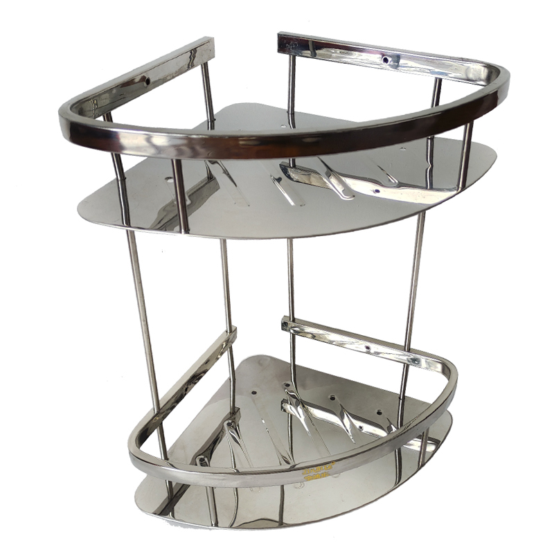 金迪乐浴室三角架扇形转角架子经济款18*18*33cm/组