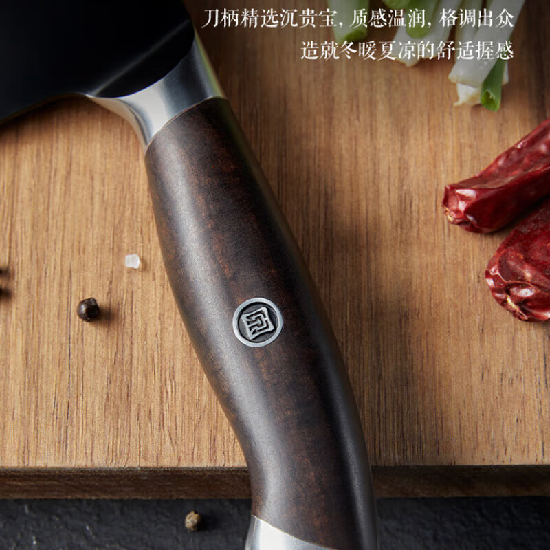 张小泉 D100421 闲云大马士革切片刀 菜刀 厨师刀高清大图