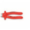 凯尼派克 KNIPEX 02 07 225225mm省力型钢丝钳(镀铬头,浸塑绝缘手柄,1000V)