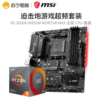 微星MSI B450M MORTAR MAX主板+锐龙三代R5 3500X处理器 板U套餐