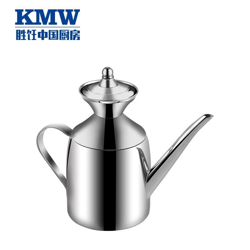 KMW 时尚厨房7件套 GtoolsWJ0003 时尚造型设计 304钢 不锈钢色厨房工具调味罐油壶菜盆果盆 防潮防尘