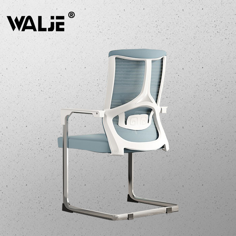 walje000219办公椅弓形职员椅接待洽谈型电脑椅