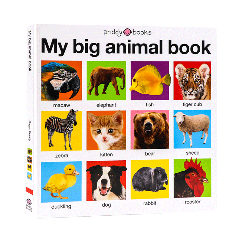 [醉染正版]英文原版绘本 My Big Animal Book Casebound 我的大本动物书 低幼早教动物认知启蒙高清大图