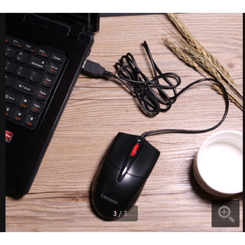 联想(Lenovo)办公鼠标大红点 M120Pro有线usb商务便携笔记本台式电脑一体机家用 人体工程学