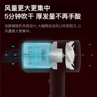 超人SID电吹风RD1650 1600W大功率双重过热防护一键冷风智能恒温快速干发三档调温家用吹风机