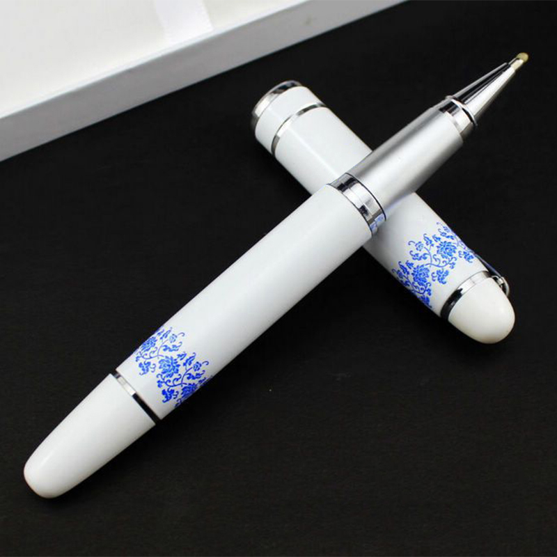 SCP SCP0134 实用青花瓷签字笔 0.5mm 办公用笔宝珠笔签字笔 10支/盒(盒)