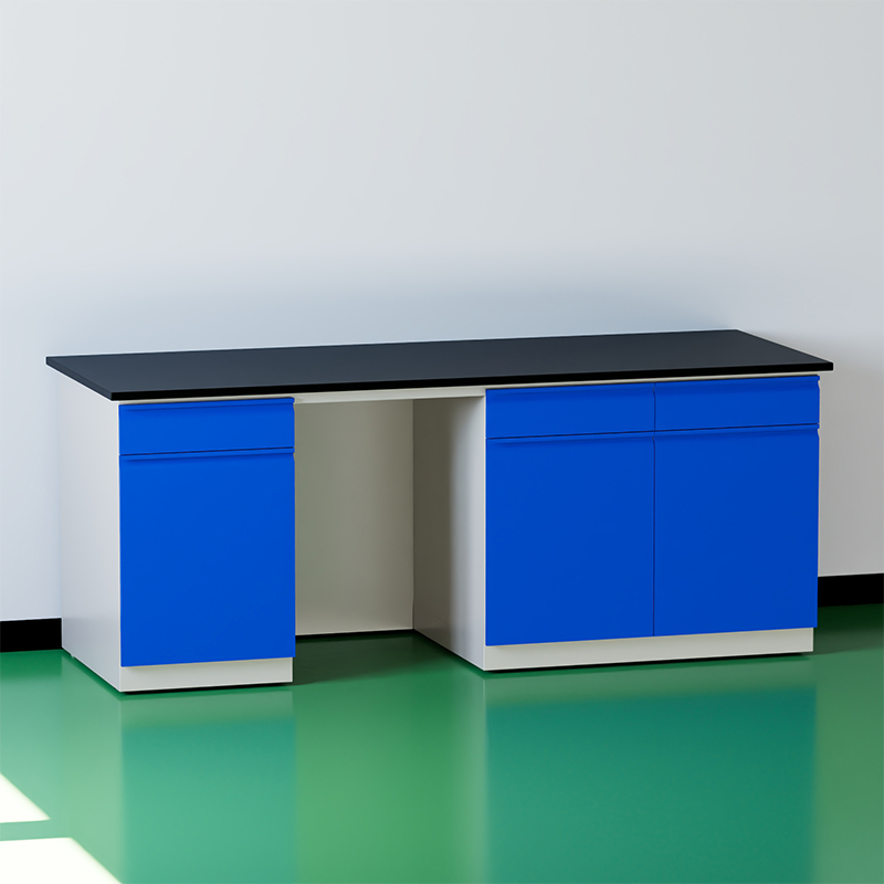 臻远 ZY5052710 实验台实验室 工作台实验桌操作台 全钢深蓝2米边台高清大图