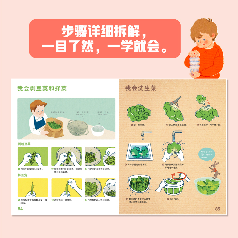 全1册 [正版]了不起的我 1000个动作解锁孩子的独立生活技能 3-6岁 日常生活 自理能力 童书绘本 家庭教育书籍高清大图